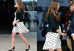 kate middleton dresses her best in polka dots